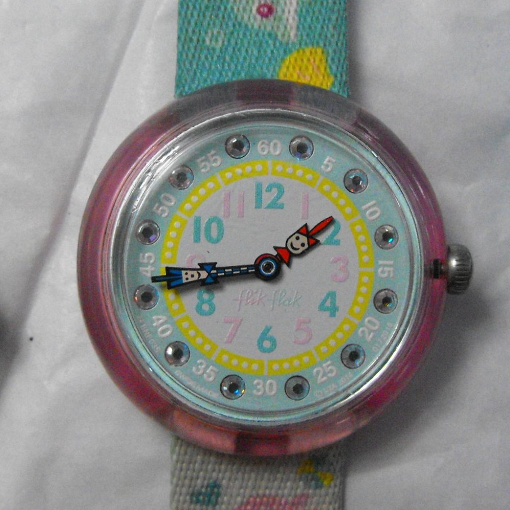 Authentic Flik Flak Dolphin Swatch Watch